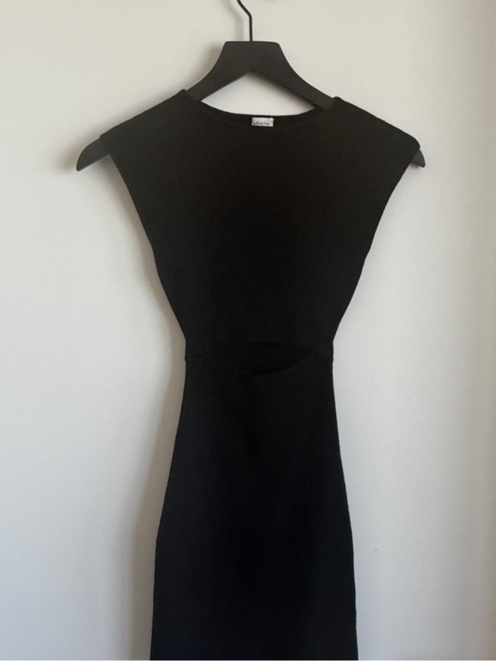Wilfred Black Cutout Mini Dress